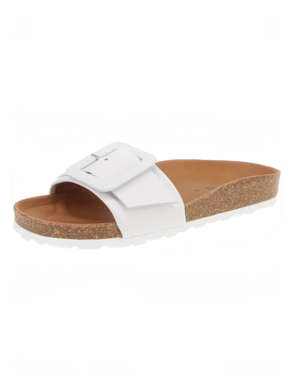 Verbenas Reiko White Leather Buckle Slide Women’s Size 7.5 US/38 EU NWOB - Picture 12 of 16